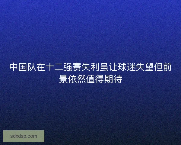 中国队在十二强赛失利虽让球迷失望但前景依然值得期待